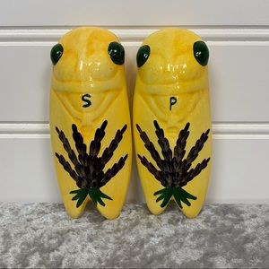 Louis Sicard Cicada Salt Pepper Shakers New Lavender Design